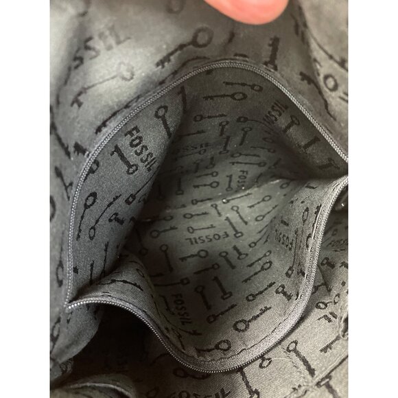 Fossil Long Live Vintage Womens Black  Leather Crossbody Handbag SKU 8779 - Picture 12 of 16